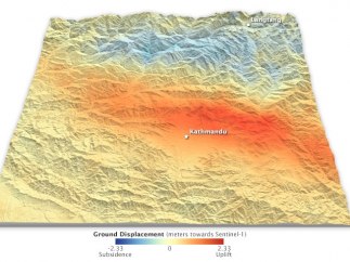 Cambios en la tierra producidos por el terremoto de Nepal