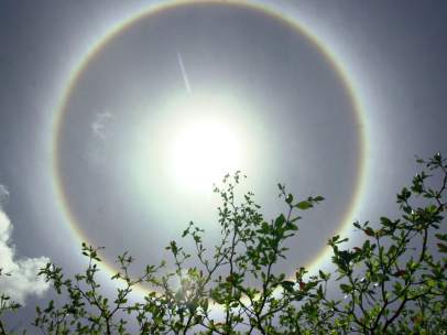 Imagen de archivo de un halo solar.