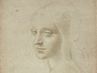 'Head of a Young Woman (Study for the Angel in the "Virgin of the Rocks")', about 1483–85