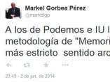 Tuit de Markel Gorbea Tuit de Markel Gorbea