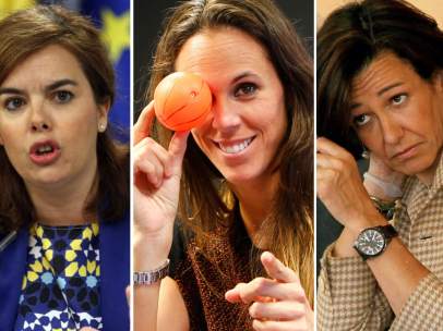 Soraya Sáenz de Santamaría, Amaya Valdemoro y Ana Patricia Botín