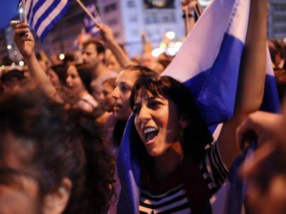 Manifestación en Grecia