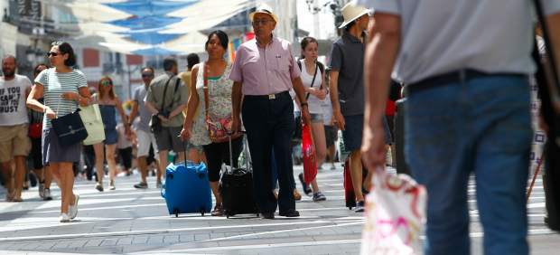 Turistas en Madrid