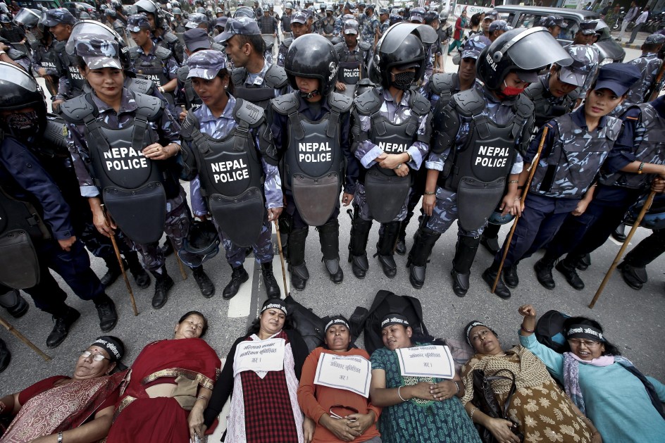 Protesta de las mujeres nepalíes por sus derechos
