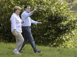 Rajoy y Merkel