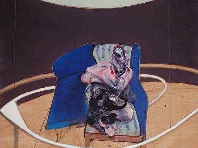 Francis Bacon, Study for Portrait on Folding Bed 1963
