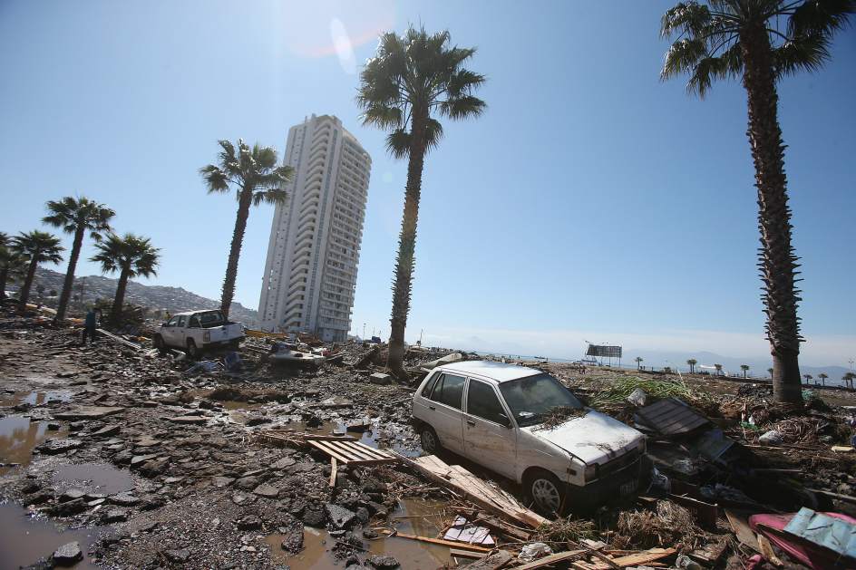 La costa de Chile tras el desastre 