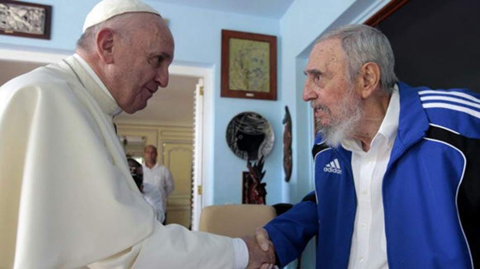 Francisco visita a Fidel