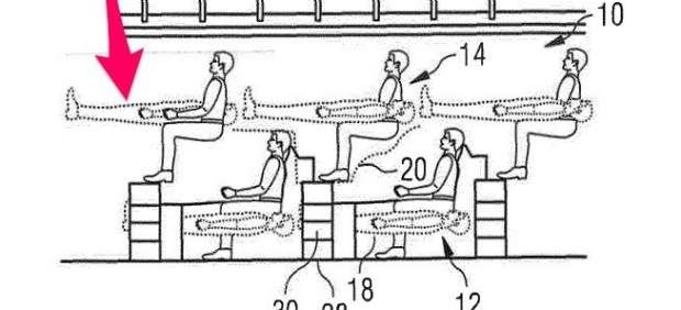 Diseñan un avión con literas