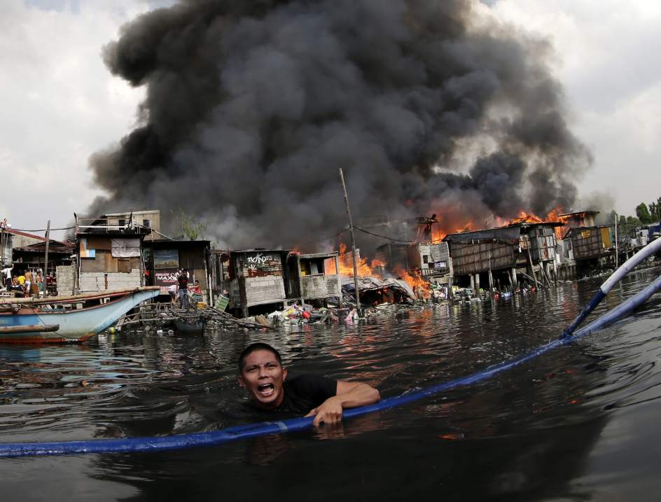 Devastador incendio en Manila