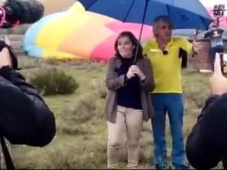 Accidente en globo de Soraya Sáenz de Santamaría