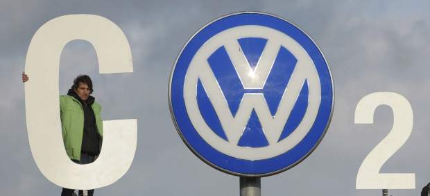 Protesta de Greenpeace contra Volkswagen
