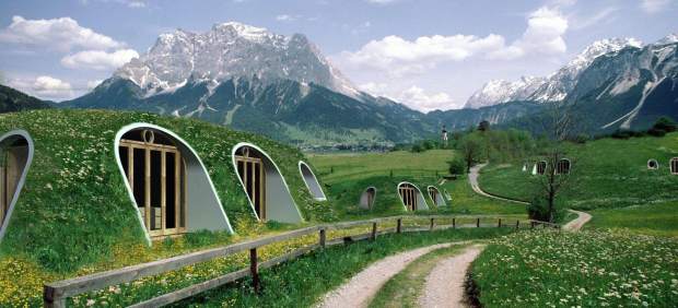 Casas al estilo 'hobbit'