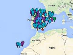 Mapa premios de la Lotería de Navidad