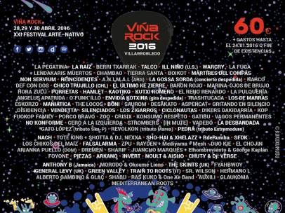 Cartel de Viña Rock 2016