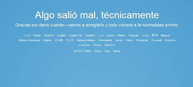 Caída de Twitter
