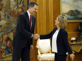 Felipe VI y Ana Oramas