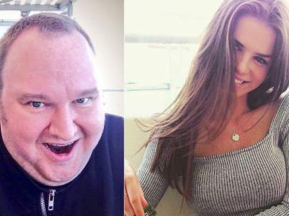 Kim Dotcom y su nueva novia