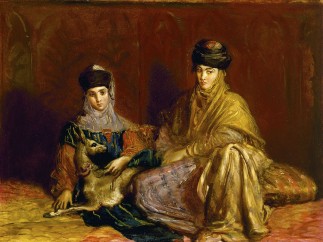 Théodore Chassériau - Woman and Girl from Constantine with a Gazelle, 1849
