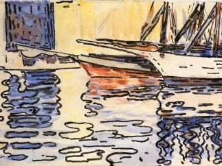 'Port de Saint-Tropez, étude de reflets', 1894