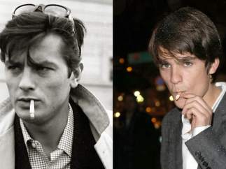 Alain Delon y Alain Fabien Delon 