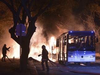 Explosión de una bomba en Ankara