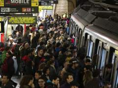 Huelga de metro en Barcelona