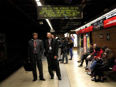Huelga de metro.