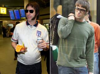 Sacha Baron Cohen y Liam Gallagher