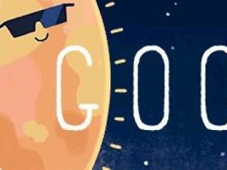 Doodle eclipse solar.