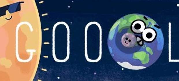 Doodle eclipse solar.