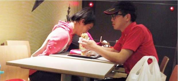 Caridad en un McDonald's