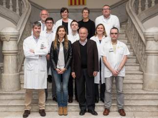 Equipo del Hospital Clínico que ha investigado la relación entre los trastornos de sueño y el Parkinson.