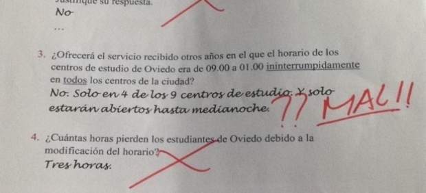 Examen simbólico de Nuevas Generaciones a Wenceslao López.