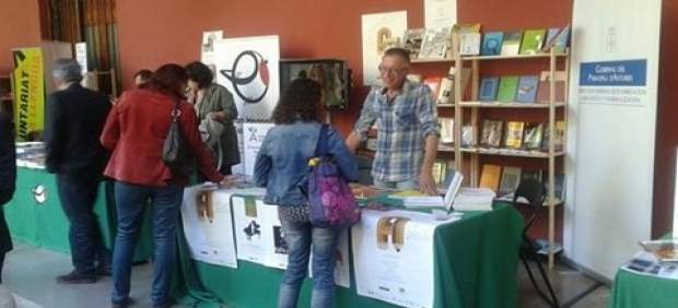 Estand asturiano en la Fira de les Llengües de Valencia. 