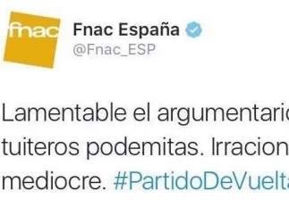 Polémico tuit de Fnac España