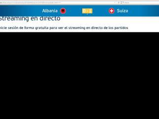 Streaming fallido