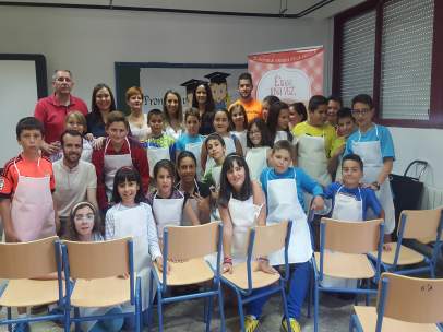 Taller de Salmorejo en la Escuela en Fuente Obejuna (Córdoba)