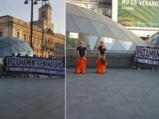 Simulación de ejecución yihadista en la Puerta del Sol