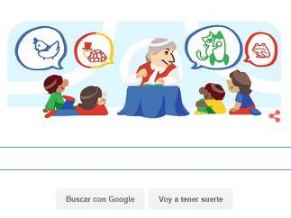 Doodle dedicado a Gloria Fuertes
