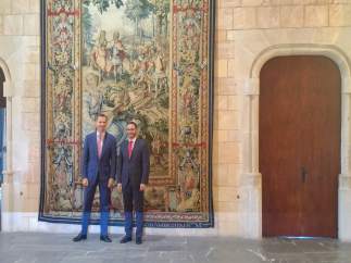 El Rey Felipe VI recibe al alcalde de Palma, José Hila