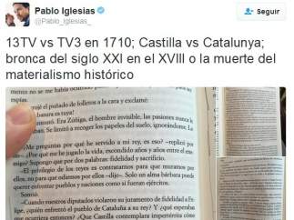Pablo Iglesias enfrenta a Cataluña con Castilla con un tuit polémico