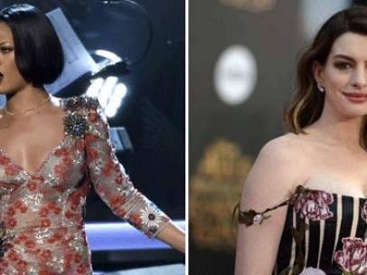 Rihanna y Anne Hathaway