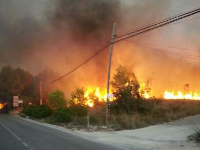 Incendio en Jávea (Alicante)