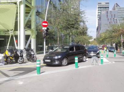 'Supermanzana' entre las calles Sancho De Ávila y Roc Boronat de Barcelona.