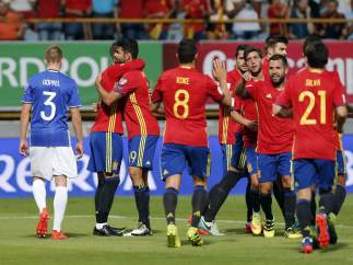 Gol de España a Liechtenstein