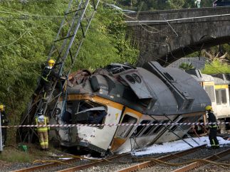 Accidente de tren en Pontevedra