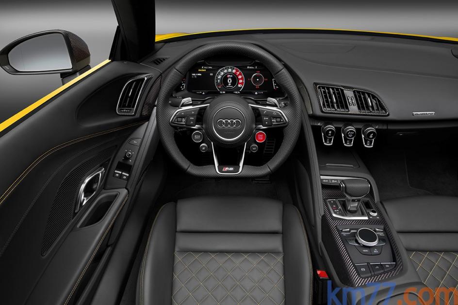 Interior del Audi R8 Spyder