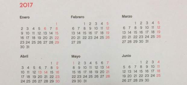 Calendario Laboral Y Festivos 2017 Fiestas Puentes Navidad Y Semana Santa 20minutoses 3070