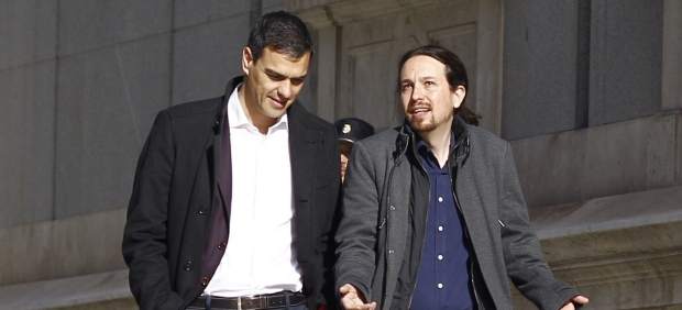 Reunión de Pedro Sánchez y Pablo Iglesias